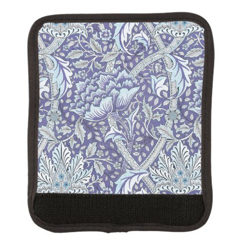 William Morris Windrush blue floral flowers Luggage Handle Wrap