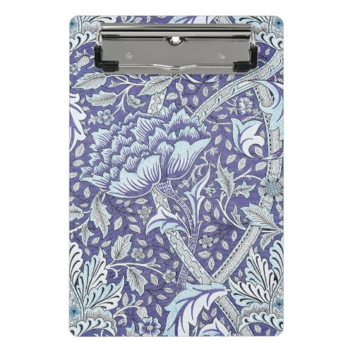 William Morris Windrush blue floral flowers Mini Clipboard