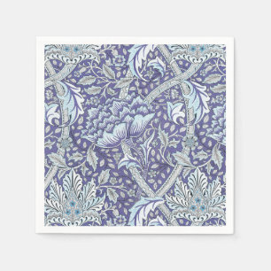 William Morris Windrush blue floral flowers Napkins