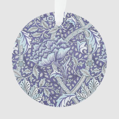 William Morris Windrush blue floral flowers Ornament