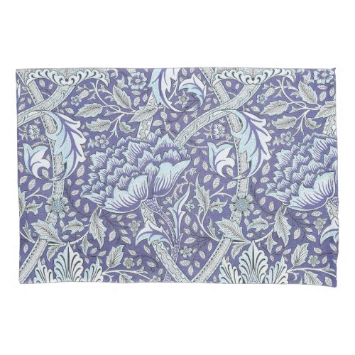 William Morris Windrush blue floral flowers Pillow Case