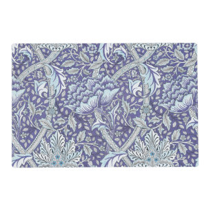 William Morris Windrush blue floral flowers Placemat