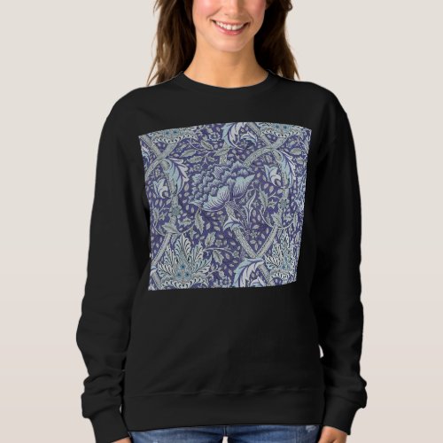 William Morris Windrush blue floral flowers Sweatshirt