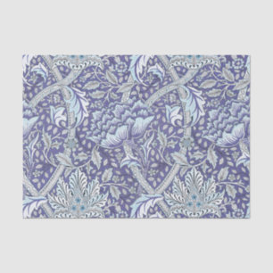 William Morris Windrush blue floral flowers Tissue Paper