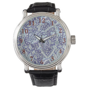 William Morris Windrush blue floral flowers Watch