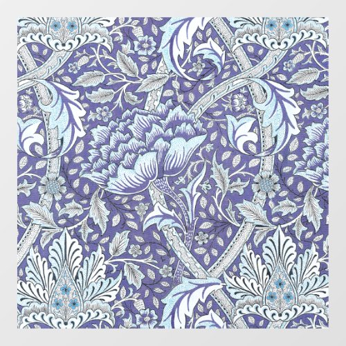 William Morris Windrush blue floral flowers Window Cling