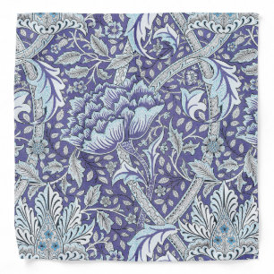 William Morris Windrush Blue Pattern Floral Bandana