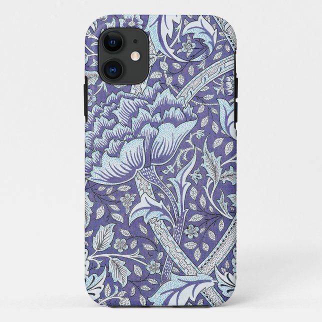 William Morris Windrush Blue Pattern Floral Case-Mate iPhone Case (Back)