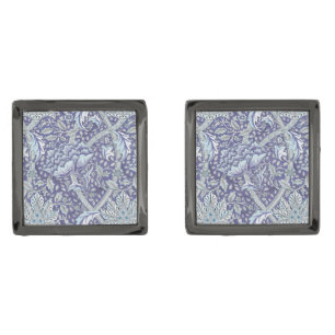 William Morris Windrush Blue Pattern Floral Cufflinks