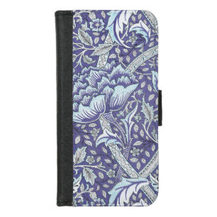 William Morris Windrush Blue Pattern Floral iPhone 8/7 Wallet Case
