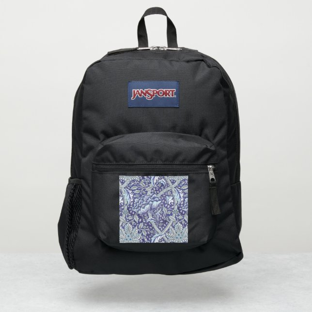 William Morris Windrush Blue Pattern Floral JanSport Backpack (Front)