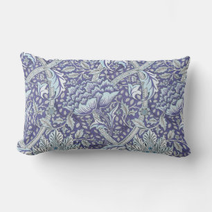 William Morris Windrush Blue Pattern Floral Lumbar Pillow