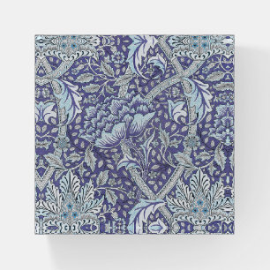 William Morris Windrush Blue Pattern Floral Paperweight
