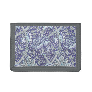 William Morris Windrush Blue Pattern Floral Tri-fold Wallet