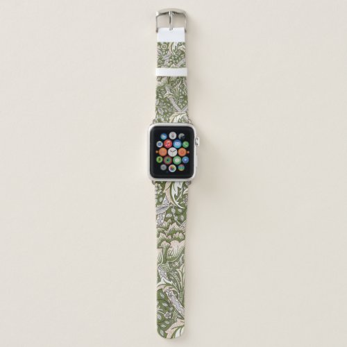 william morris windrush floral flowers classic apple watch band