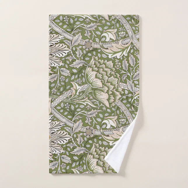 William Morris Windrush floral flowers classic Bath Towel Set | Zazzle