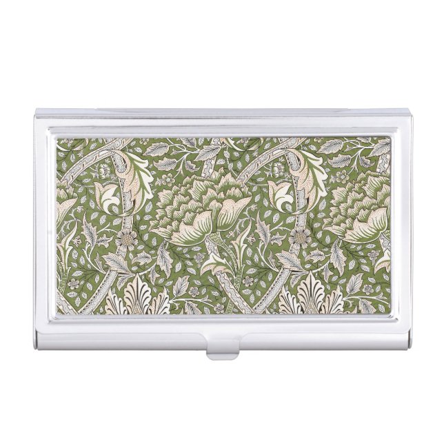 William Morris Windrush floral flowers classic Business Card Case (Front)