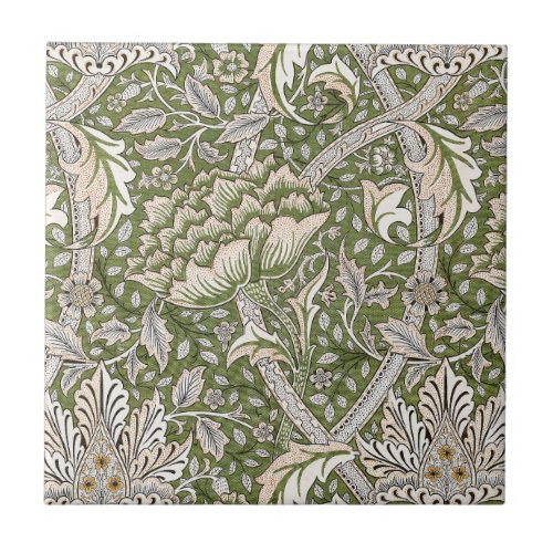 william morris windrush floral flowers classic ceramic tile