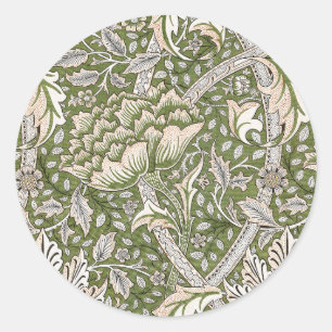 William Morris Windrush floral flowers classic Classic Round Sticker