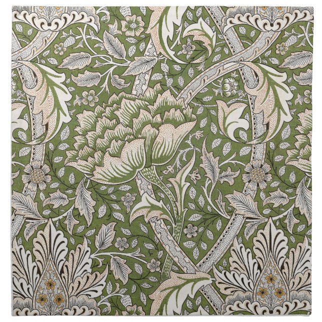 William Morris Windrush floral flowers classic Cloth Napkin (Front)