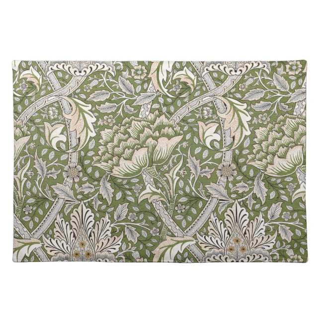 William Morris Windrush floral flowers classic Cloth Placemat (Front)