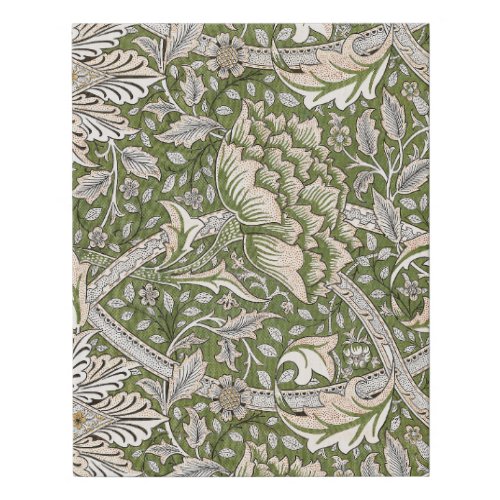 william morris windrush floral flowers classic faux canvas print