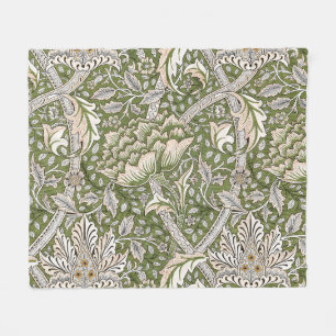 William Morris Windrush floral flowers classic Fleece Blanket