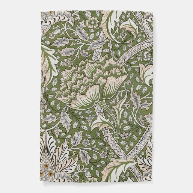William Morris Windrush floral flowers classic Garden Flag (Front)
