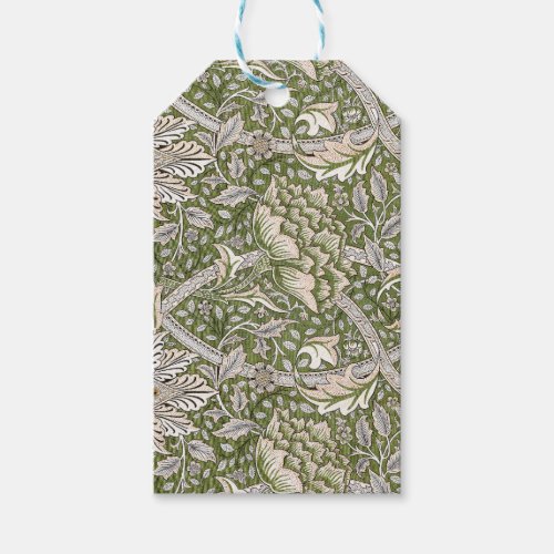 william morris windrush floral flowers classic gift tags