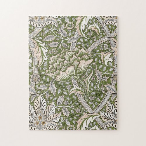 william morris windrush floral flowers classic jigsaw puzzle