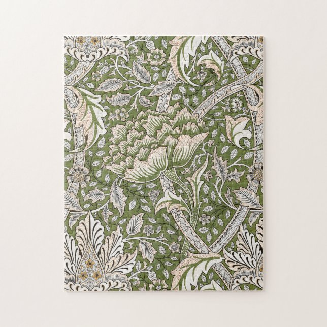 William Morris Windrush floral flowers classic Jigsaw Puzzle (Vertical)