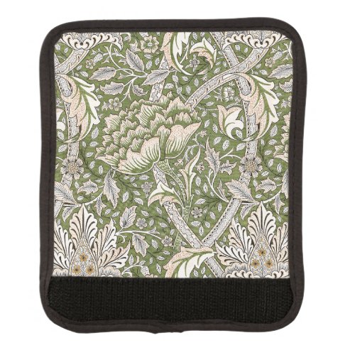 william morris windrush floral flowers classic luggage handle wrap