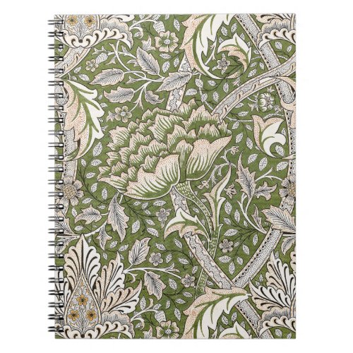 william morris windrush floral flowers classic notebook