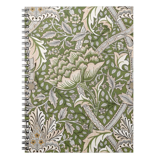 William Morris Windrush floral flowers classic Notebook (Front)