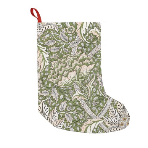 william morris windrush floral flowers classic small christmas stocking