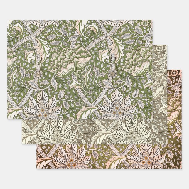 William Morris Windrush floral flowers classic Wrapping Paper Sheets (Set)