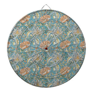 William Morris Windrush Floral Pattern Blue Dart Board