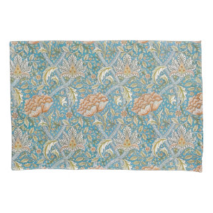 William Morris Windrush Floral Pattern Blue Pillow Case