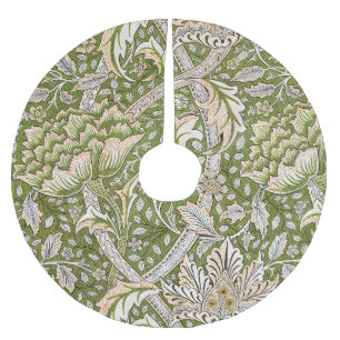 William Morris Windrush Floral Pattern Classic Brushed Polyester Tree Skirt