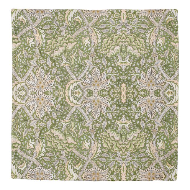 William Morris Windrush Floral Pattern Classic Duvet Cover (Back)