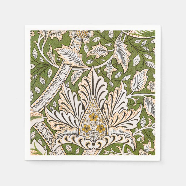 William Morris Windrush Floral Pattern Classic Napkins (Front)