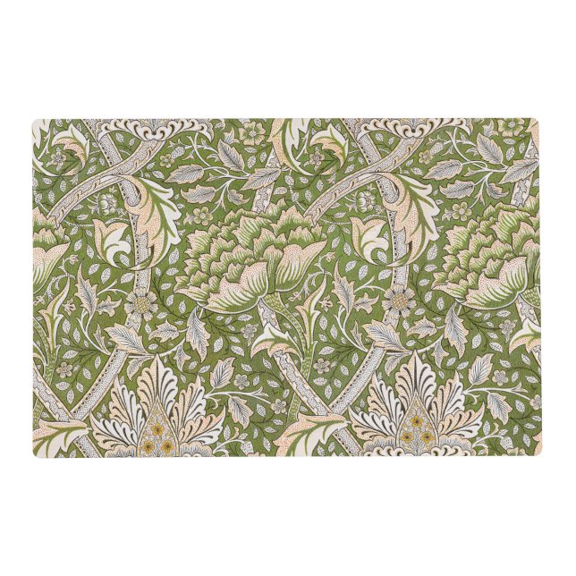 William Morris Windrush Floral Pattern Classic Placemat (Front)