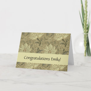 William Morris Windrush Floral Pattern: Vintage Card