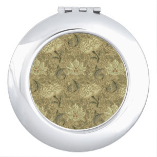William Morris Windrush Floral Pattern: Vintage Compact Mirror