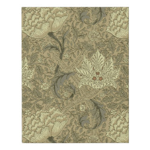 William Morris Windrush Floral Pattern: Vintage Faux Canvas Print