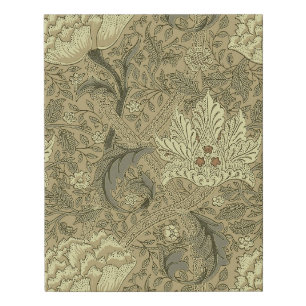 William Morris Windrush Floral Pattern: Vintage Faux Canvas Print