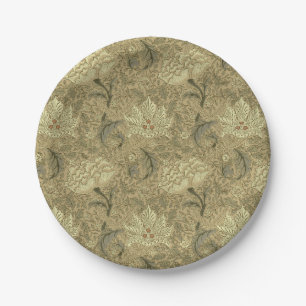 William Morris Windrush Floral Pattern: Vintage Paper Plates