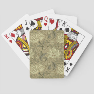 William Morris Windrush Floral Pattern: Vintage Poker Cards