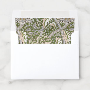 : William Morris Windrush Green Pattern: Vintage Envelope Liner