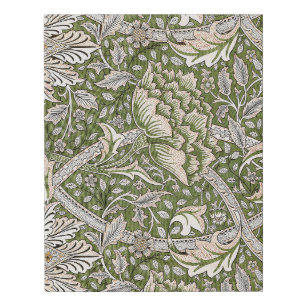 : William Morris Windrush Green Pattern: Vintage Faux Canvas Print
